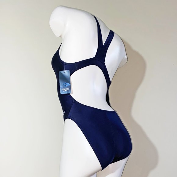 SPEEDO "PRO LT" BLACK SMALL / MEDIUM WOMENS ONE-PIECE RACING SWIMSUIT - NWT - Picture 3 of 7